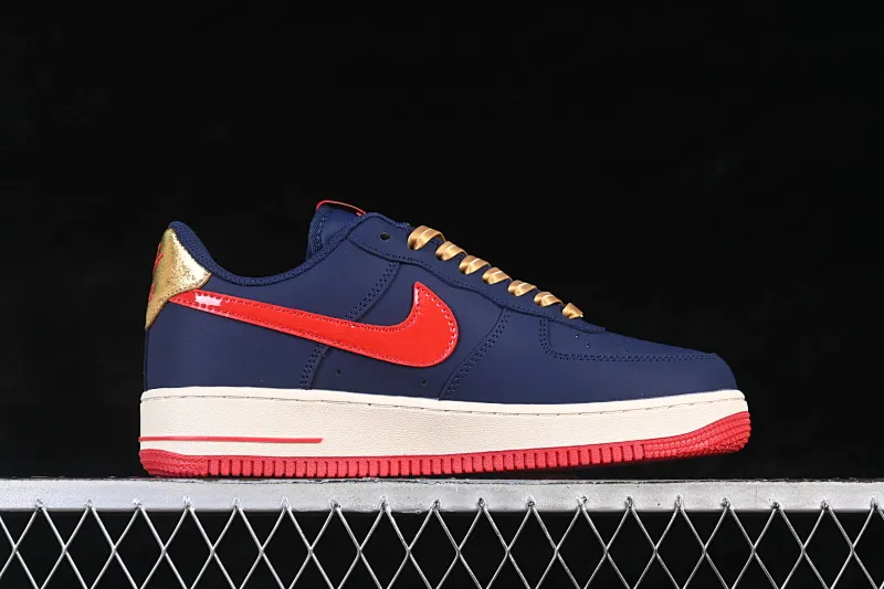 All Categories Nk Air Force 1 Air Force Series Nk Air Force 1 Low Air Force Low Nike Air Force 1'07 Low Blue Red Gold Air Force One Low Casual Shoes NH0601-529